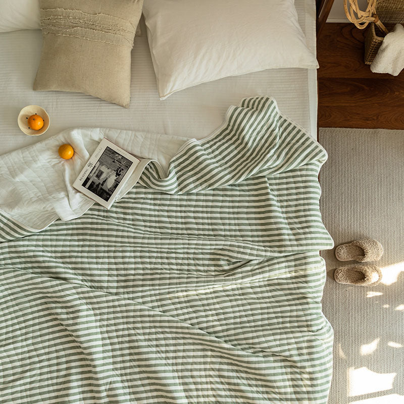 Cotton Striped Quilt