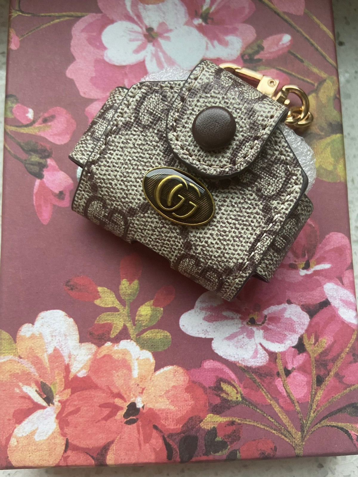Gucci Leather AirPods Case for 12Pro Generation
