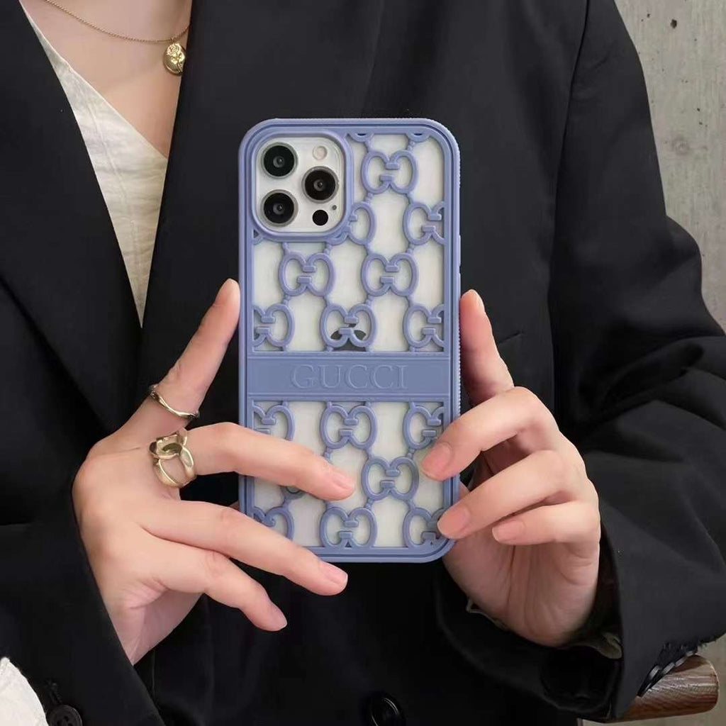 Gucci Case iPhone 14 13 12 11 Pro Max Case Hollow