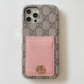 Gucci iPhone 12 Pro Max Case Pink Card Slot