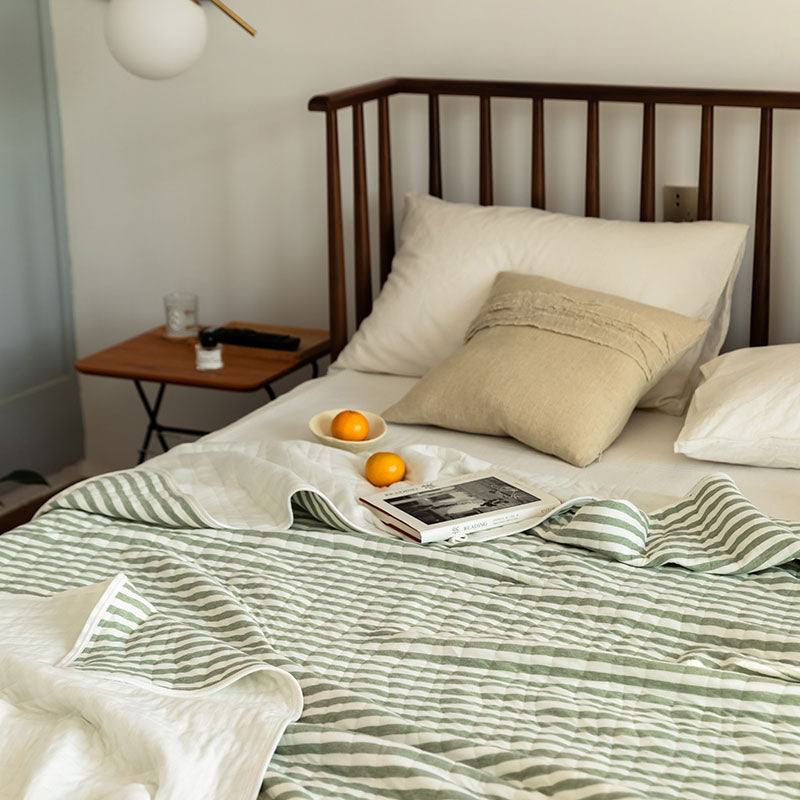 Cotton Striped Quilt