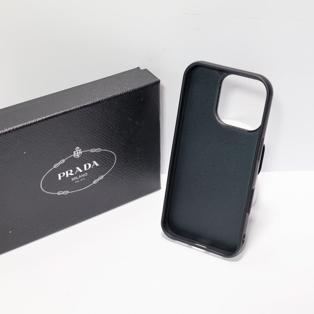Black Vintage Texture Card Pocket iPhone Case