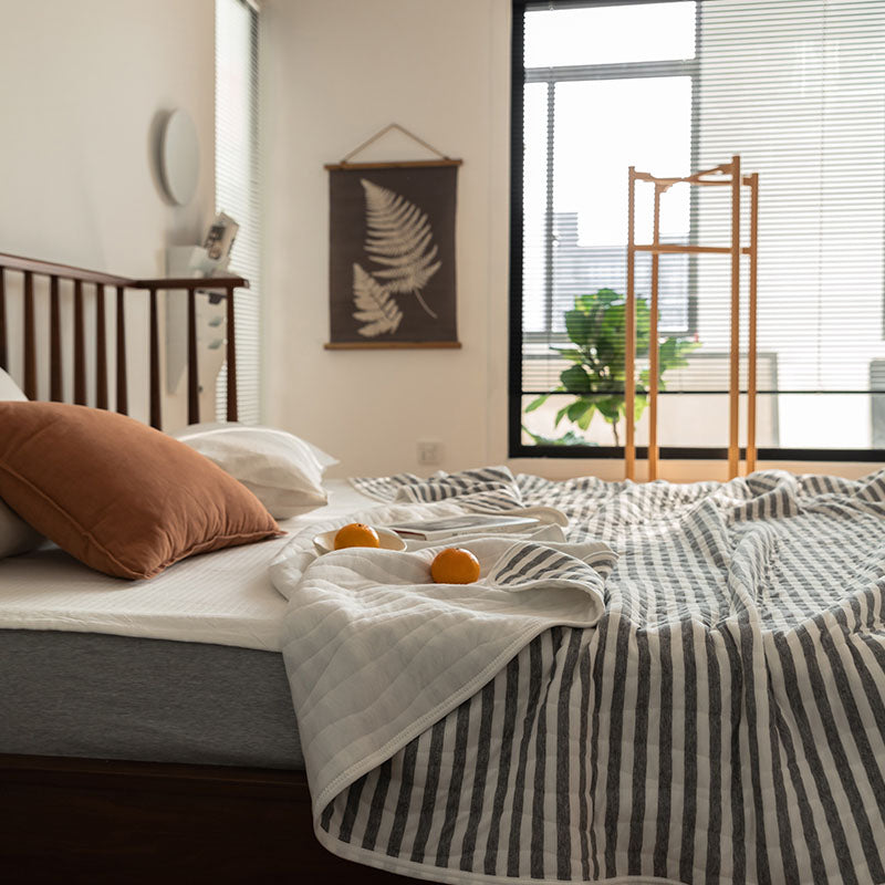 Cotton Striped Quilt