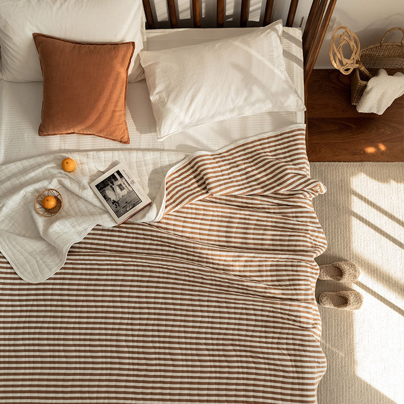 Cotton Striped Quilt