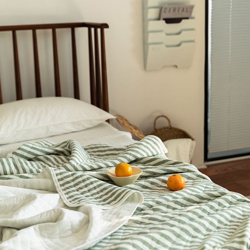Cotton Striped Quilt