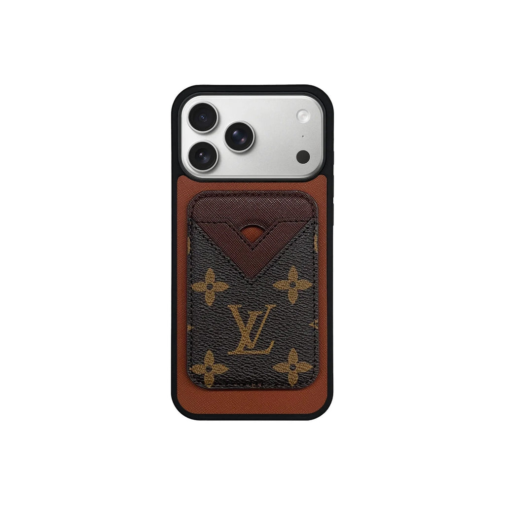 Retro Coffee Card Pocket iPhone Case