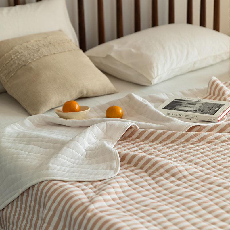 Cotton Striped Quilt