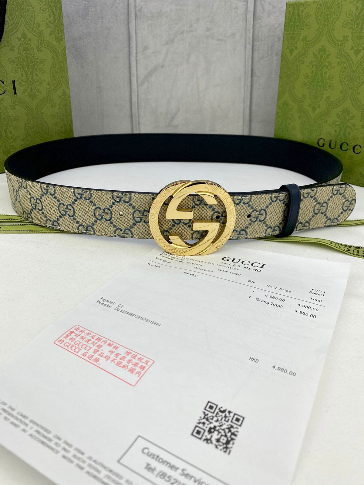Classic Men's Belt Gold Buckle & Silver Buckle