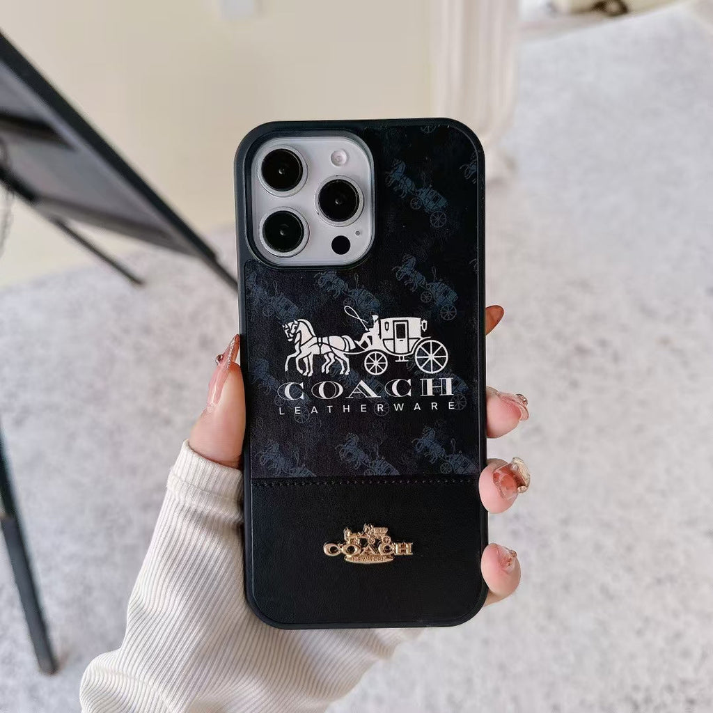 iPhone Coach Style Case for iPhone 12 13 14 15 16 Pro Max Plus