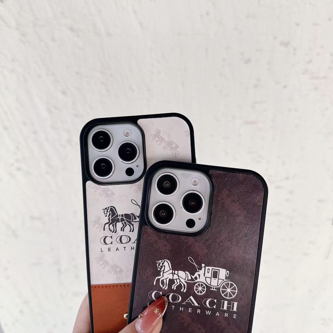 iPhone Coach Style Case for iPhone 12 13 14 15 16 Pro Max Plus