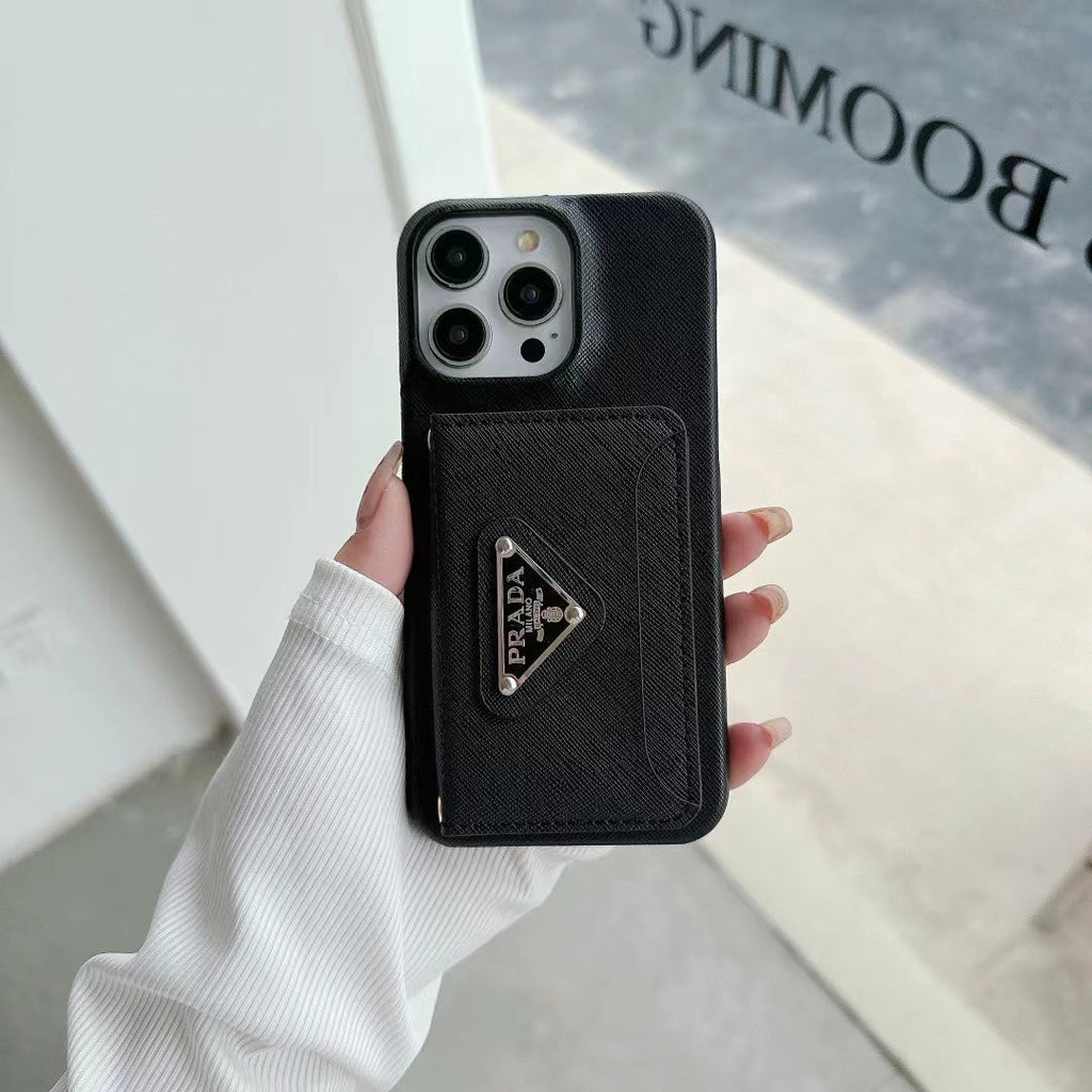 Prada iPhone Case 16 Pro Max Plus 15 14 13 12 11